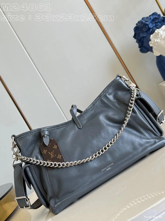 First bag ru x VUITTON 23x15cm -33.5 LOUIS Cargo CarryAll 0824